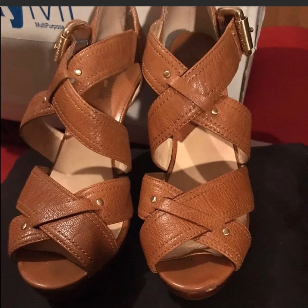 Michael kors platformed sandals